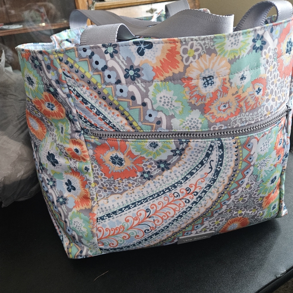 Vera Bradley REACTIVE (recycled materials) Drawstring Tote Bag, Citrus Paisley